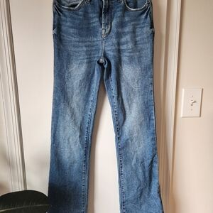 Kensie High Rise Bootcut Jeans Womens 2/26 The Tessa Vintage Luxe Denim 90s Boho